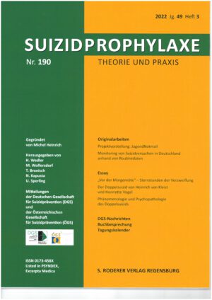 Suizidprophylaxe Theorie und Praxis 190