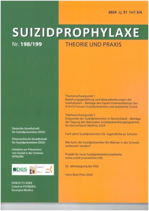 Suizidprophylaxe Heft 198/199