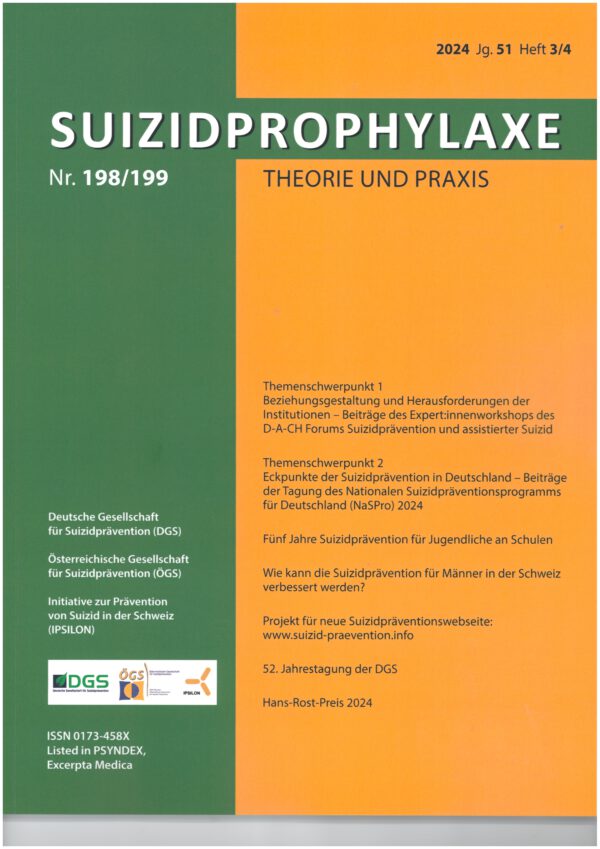 Suizidprophylaxe Heft 198/199