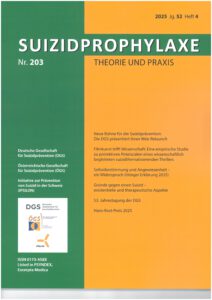 Suizidprophlyaxe Nr. 203 Theorie und Praxis